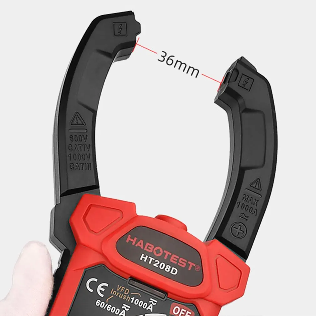 Тестовый инструмент и детектор HABO HT208D цифровой зажим переменного/постоянного
