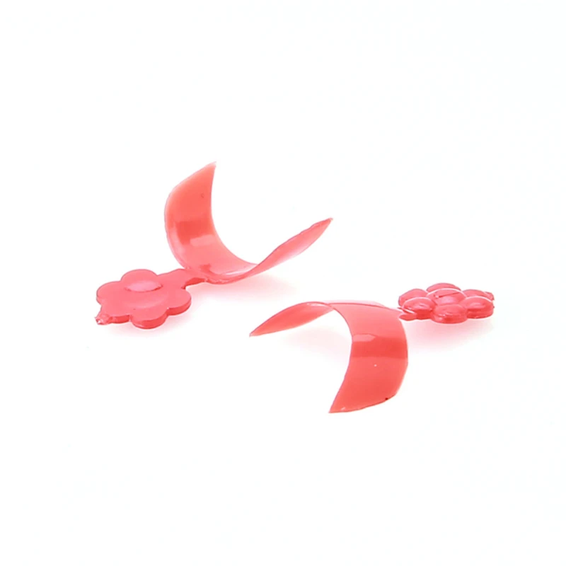 

100Pcs/Pack Fake Nails Acrylic French Manicure Scallop Edge Nail Plate The Plum Blossom Armour Nails Art Salon Tips False Nails