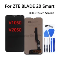 6 49 inch for zte blade 20 smart v1050 lcd display touch screen digitizer assembly for zte blade 20 smart v2050 lcd repair parts
