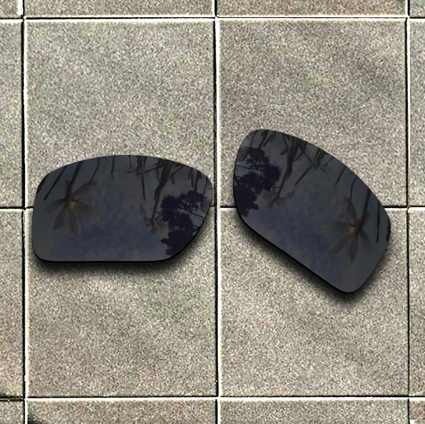 

Черные поляризованные солнцезащитные очки Stealth, Сменные линзы для оправы Oakley с разрезом и 100% защитой от УФ-лучей для фитнеса