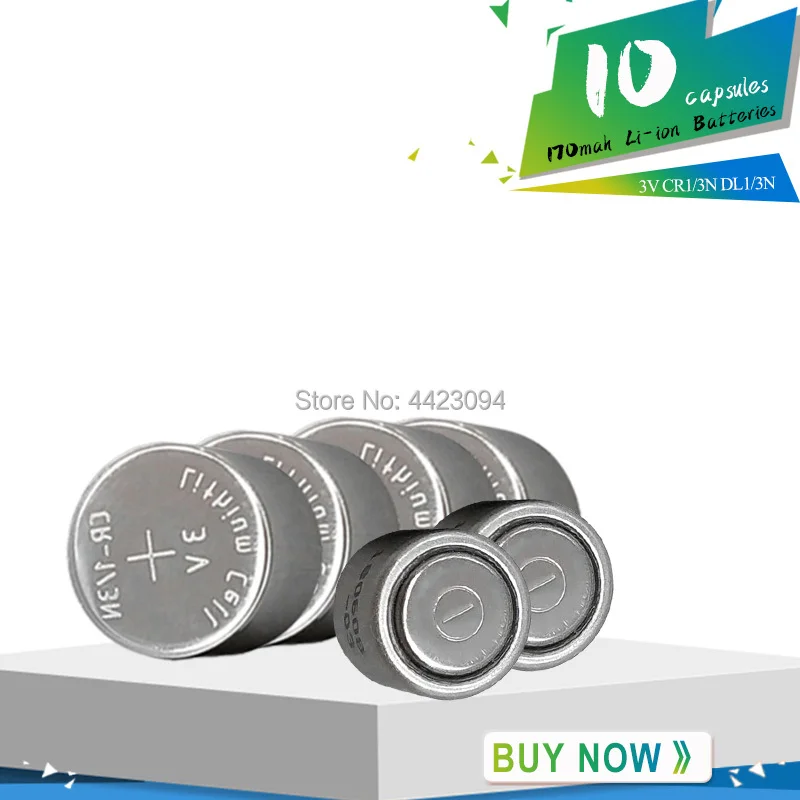 

10PCS CR1/3N CR-1/3N 3V lithium battery DL1/3N CR1/3 1/3N CR13N CR13 13N Glucose camera battery Button Li-ion battery batterise