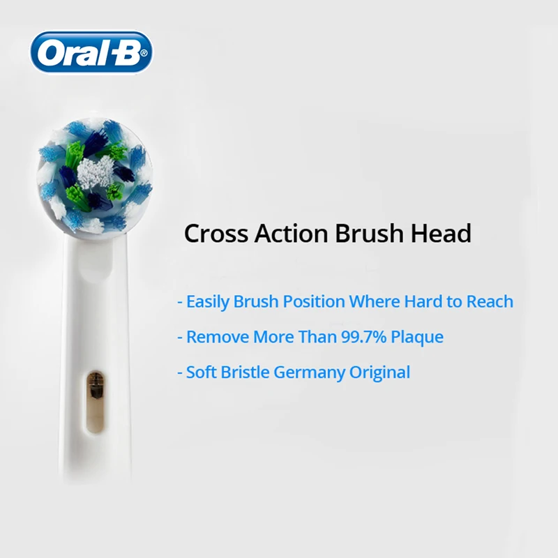 Зубная щетка Oral B сменная с крестообразной головкой для электрическая зубная