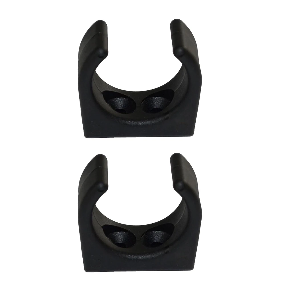 

2pcs 32MM 1-1/4' Black Nylon Boat Hook Clips Rod Tube Storage Clips for Marine