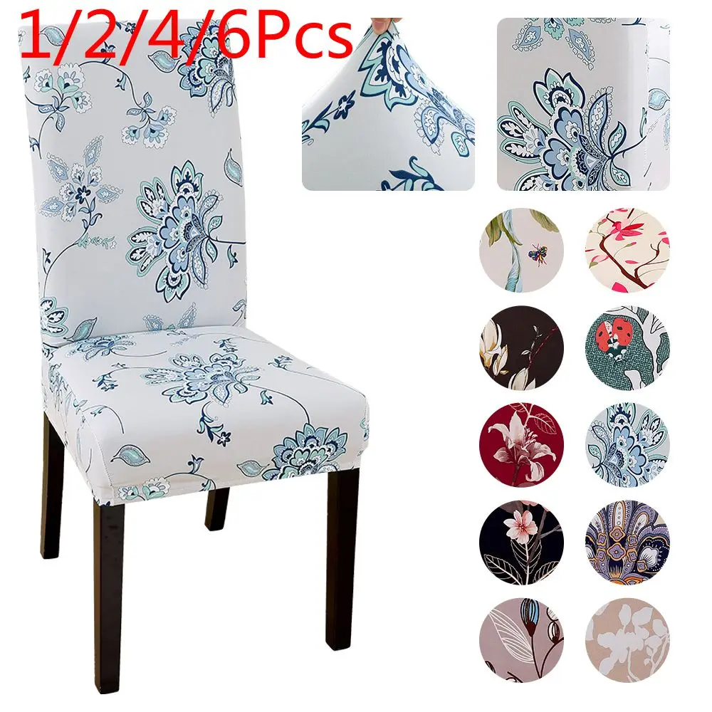 1/2/4/6 шт. многофункциональный печати крышка стула Рождество дома Обеденный стол