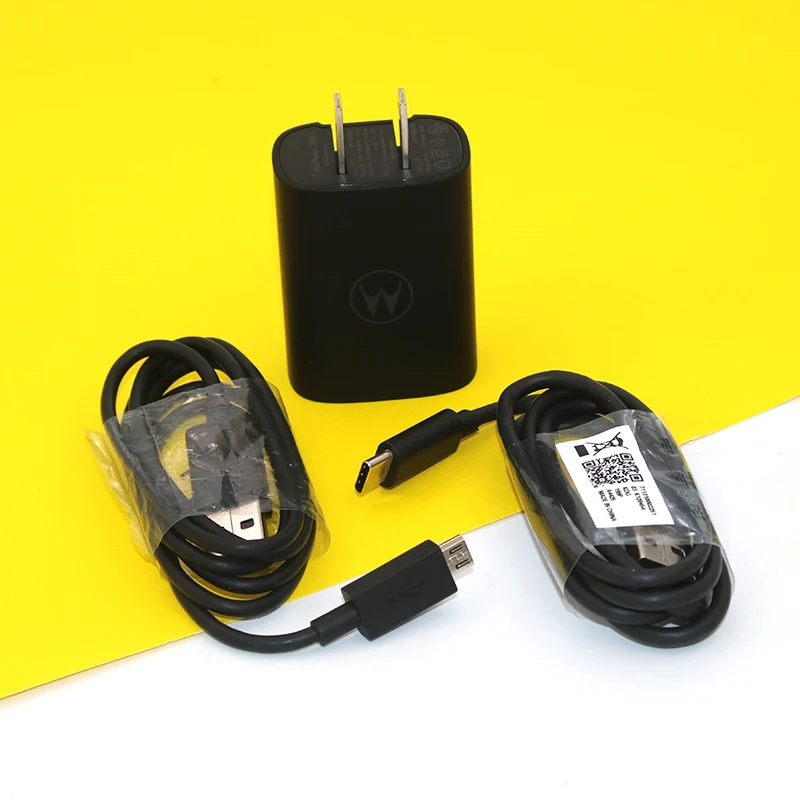 12V1.5A Motorola быстрое турбо зарядное устройство US адаптер питания Micro USB/Type C кабель