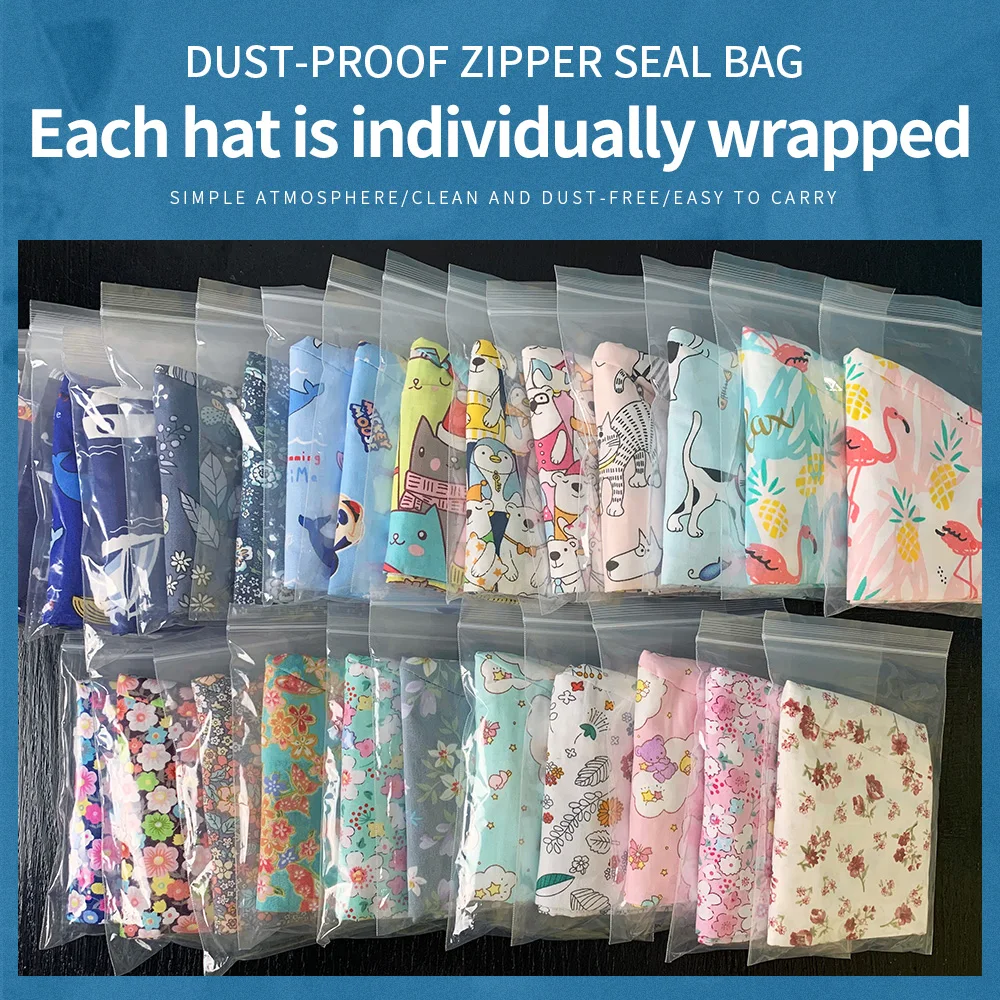 

Cartoon printing Beautician Operator hats Pet Grooming Scrubs Hat for long hair Health service Scrubs work Caps wholesale unisex