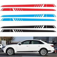 507 side stripes skirt sticker car hood trunk body decal for mercedes benz c class w204 c63 amg coupe s204 accessories
