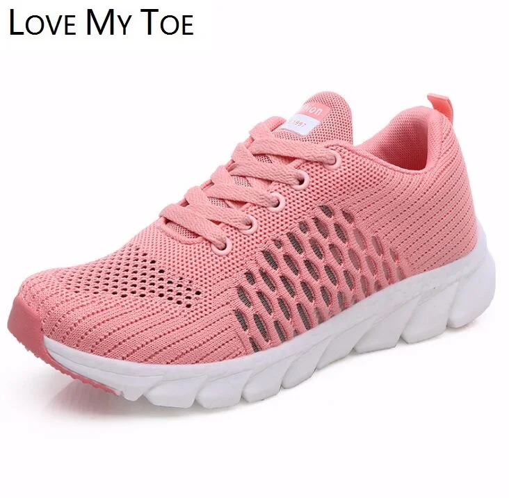 2019 г. Повседневные Дышащие женские туфли из сетчатого материала на полой