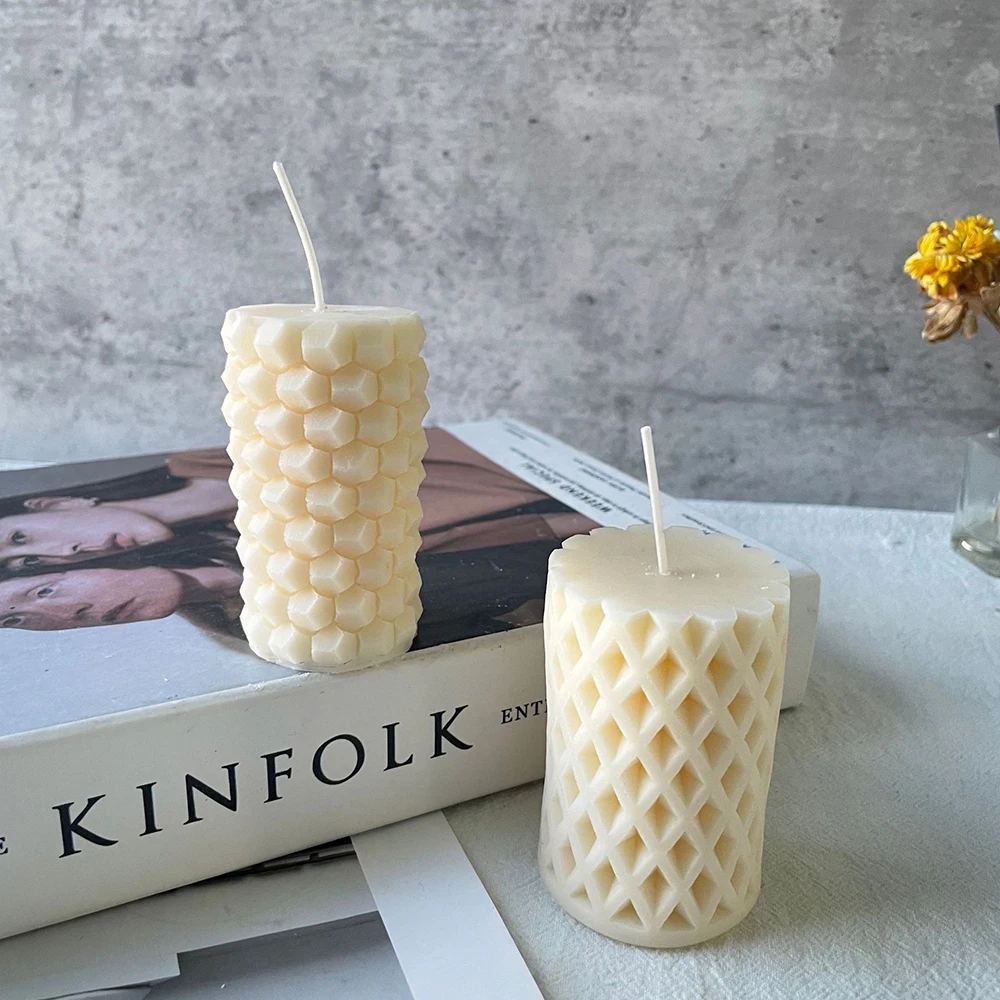 Геометрическая Цилиндрическая Свеча искусственное мыло для изготовления