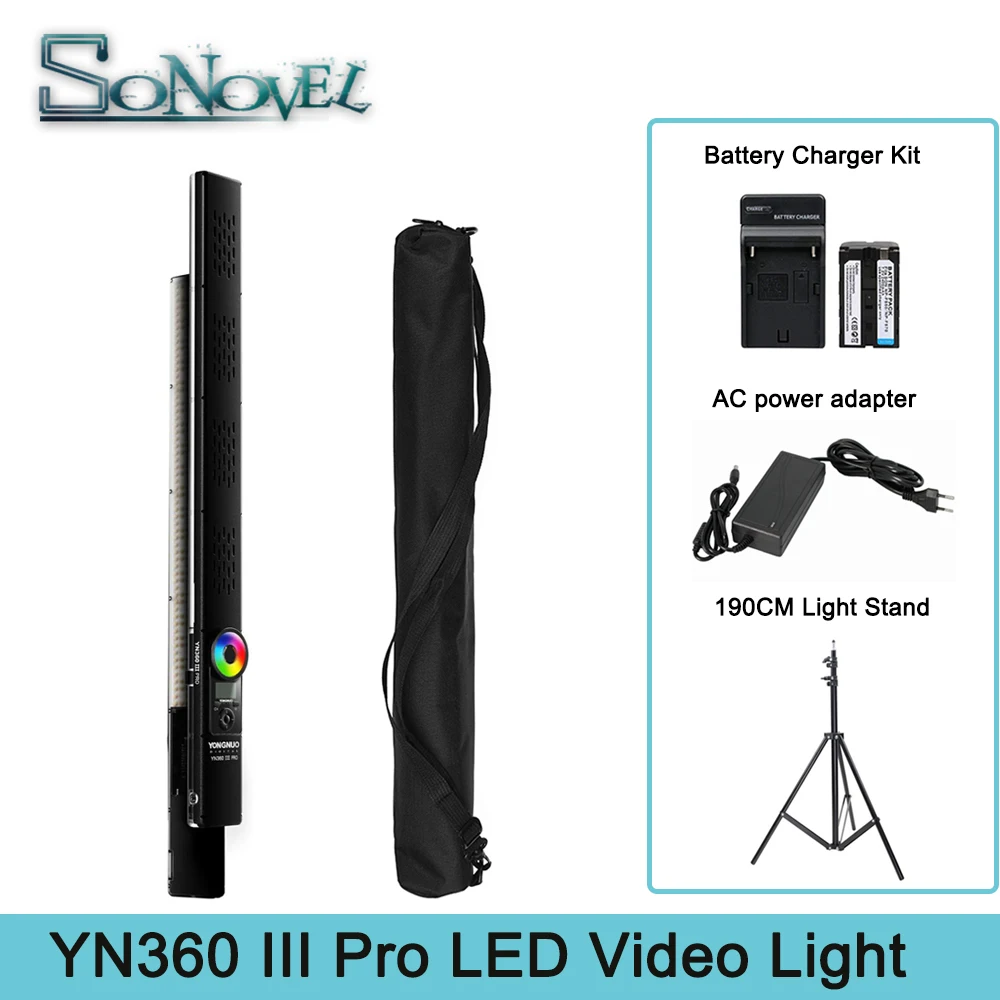 Светодиодная лампа для видеосъемки Yongnuo YN360 III Pro светодиодный видео светильник