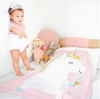 new quilt and bed cover unicorn blankets stereo ear blankets kids knitted blankets beach mat baby bed holding blanket bargains