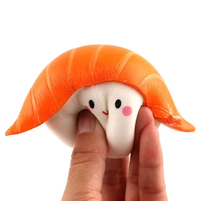 1 шт. рисовый шар лосося суши медленно Восстанавливающий форму кулон ремешки для