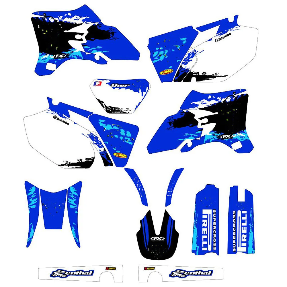 Наклейки для Yamaha WR250F WR450F 2005 2006 WRF250 WRF450 250WRF 450WRF Motocross Team 3M графические фоны наклейки