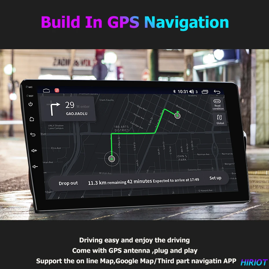 10 'ɽSP Carplay Android 11 Авторадио GPS плеер для TOYOTA Highlander 2008-2013 стерео навигация СБ Navi