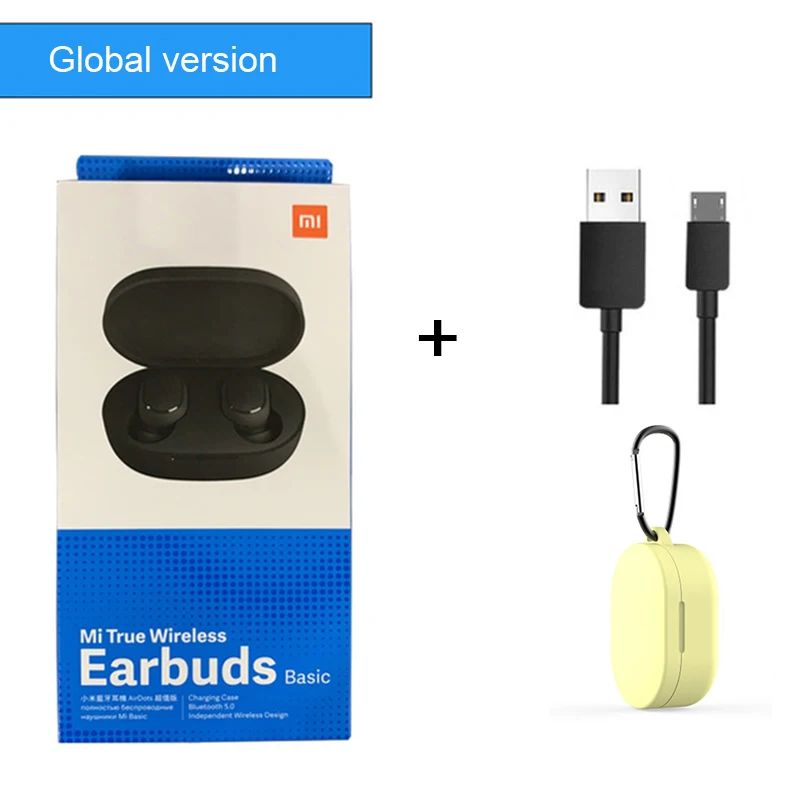 xiaomi Redmi Airdots TWS Bluetooth 5,0 наушники стерео беспроводные активные шумоподавления с микрофоном для honor xiaomi - Цвет: Global version 3