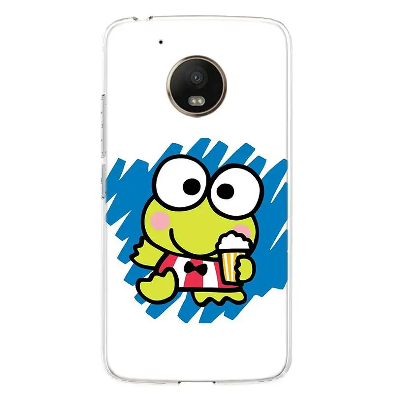 cartoon frog keroppi phone case cover for motorola moto g9 g8 g7 g6 e6 e5 plus power play eu one fusion action macro fundas free global shipping