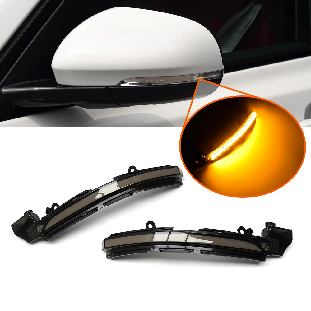 Dynamic Turn Signal LED Side Mirror Indicator Blinker Sequential Light For Jaguar XE XF XJ F-TYPE XK XKR I-PACE X250 X260