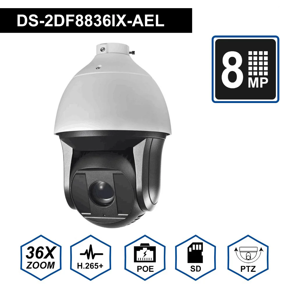Hik Super HD Pan & Tile 360 градусов камера видеонаблюдения DS 2DF8836IX AEL 8MP 7 5 270 мм 36X зум ИК PTZ IP