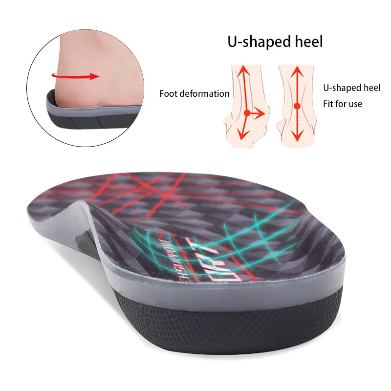 Highly elastic, sweat-absorbent and breathable sports insoles with arch support, leisure full-padded unisex