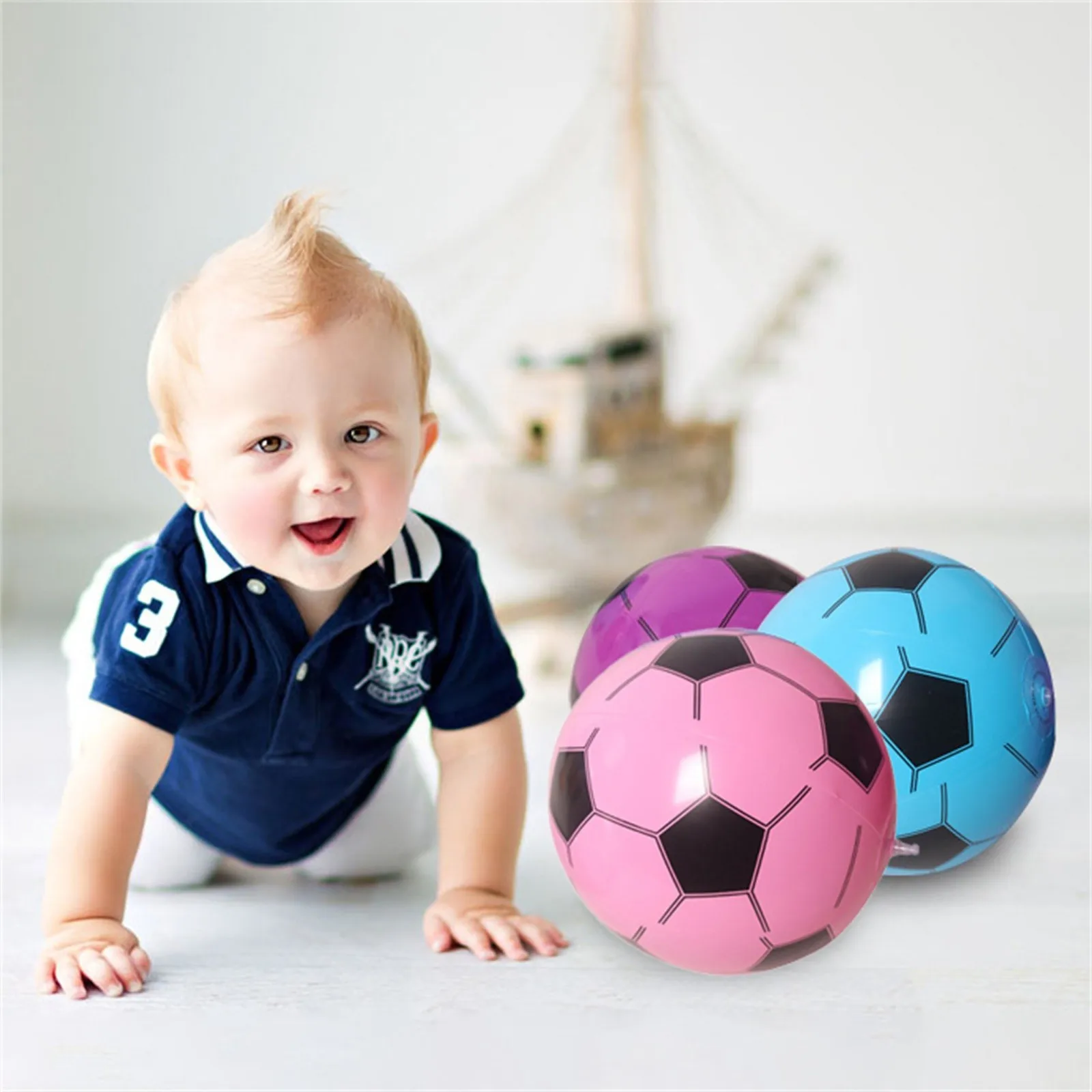 Надувные пляжные мячи эластичные детские игрушки для детских игр на открытом