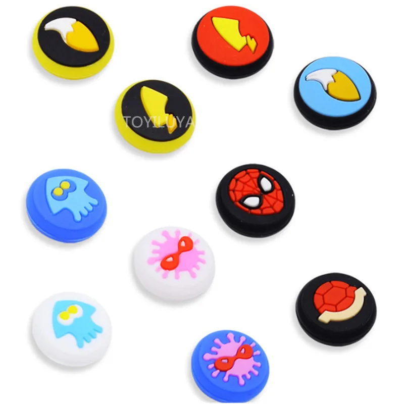 2 предмета силиконовый аналоговый стик Захваты Кепки s для Nintendo Switch NS JoyCon