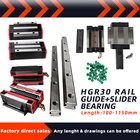 2 шт. HGR30 HGH30 квадратный линейный направляющий рельс + 4 направляющих скользящих блока HGH30CAфланец HGW30CCHGH30HAHGW30HA Гравировальный фрезерный станок с ЧПУ