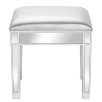us warehouse fch modern style mirrored vanity stool dressing stool makeup stools 43 x 33 x 46cm in stock