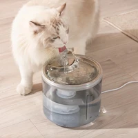 free shipping 2 6l cat dog water fountain filter automatic sensor drinker with faucet the adapter pet auto drinking fountain