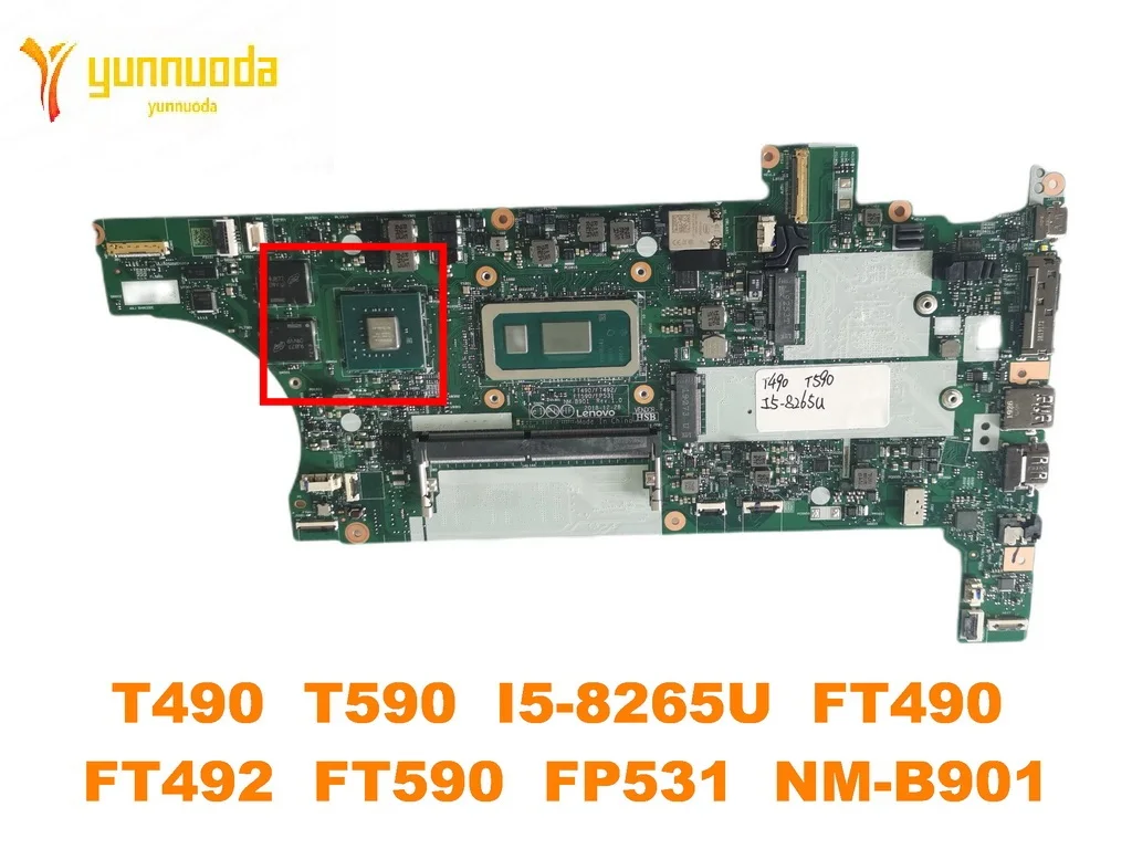 

Оригинальная материнская плата для ноутбука Lenovo Thinkpad T490 T590 T490 T590 I5-8265U FT490 FT492 FT590 FP531, протестирована хорошо