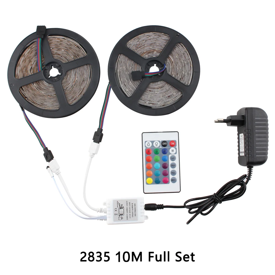 12V Wifi RGB светодиодный комплект осветительных лент SMD 2835 DC Светодиодный светильник