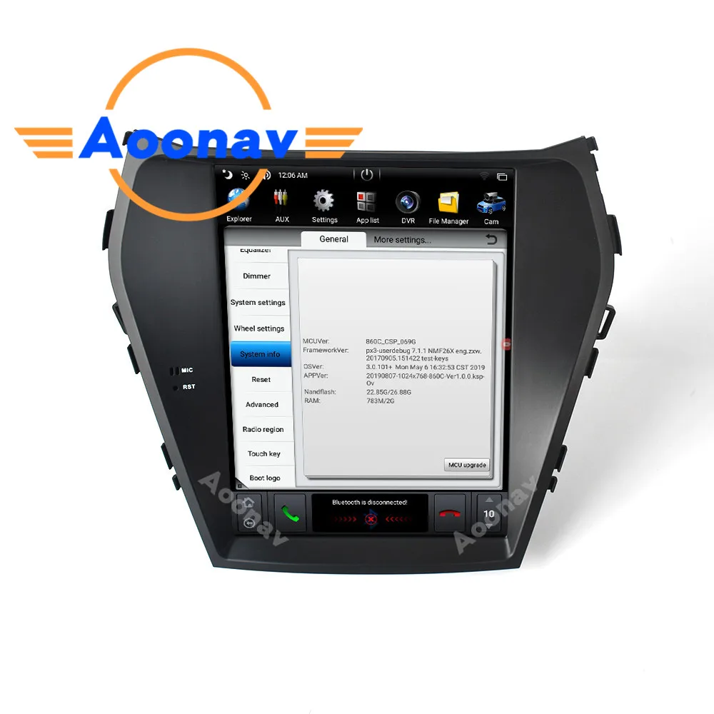 Автомобильный видеомагнитола мультимедийный плеер с GPS навигацией для Hyundai IX45/Santa