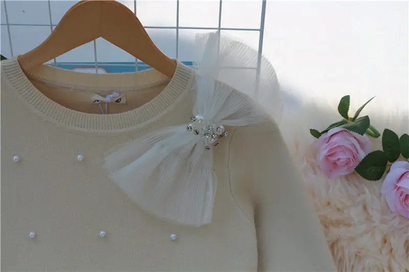 LUOSHA женский осенне-зимний вязаный свитер и пуловеры Женская груша украшенная