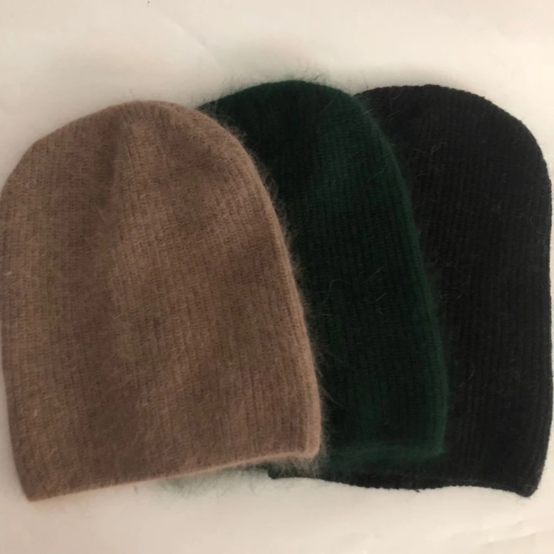 

Casuar New Winter Hats Solid Wool Warm Beanies Hats For Women Spring Hip-hop Caps Rabbit Fur Skullies Beanies Hats For Men Women