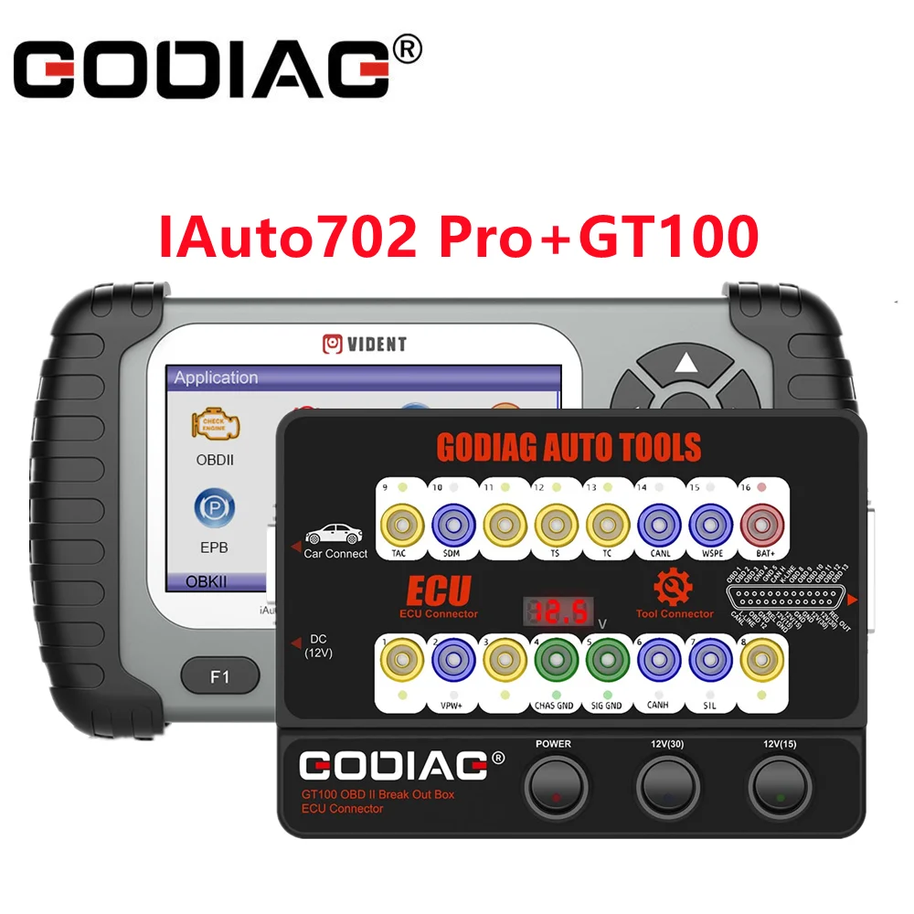 Диагностический инструмент GODIAG GT100 OBD II разъем блока управления IAuto702 Pro OBD2 |