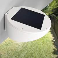 round wallsurface mounting oblique solar led lamp outdoor 25 efficiency solar panel 400lm 850lm 1400lm entrance gate garage