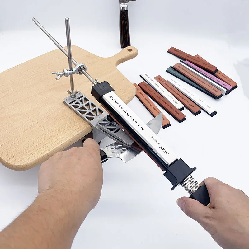 

60#-3000# kitchen Fixed Knife Sharpener Professional Sharpening stone Kitchen Sharpening system Angle Honing Grinder Whetstone