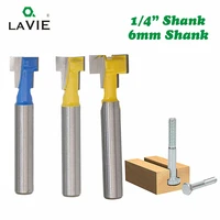 lavie 1pc 14 inch 6 35mm t slot router bit hex bolt key hole keyhole woodworking milling cutter end mill mc01025