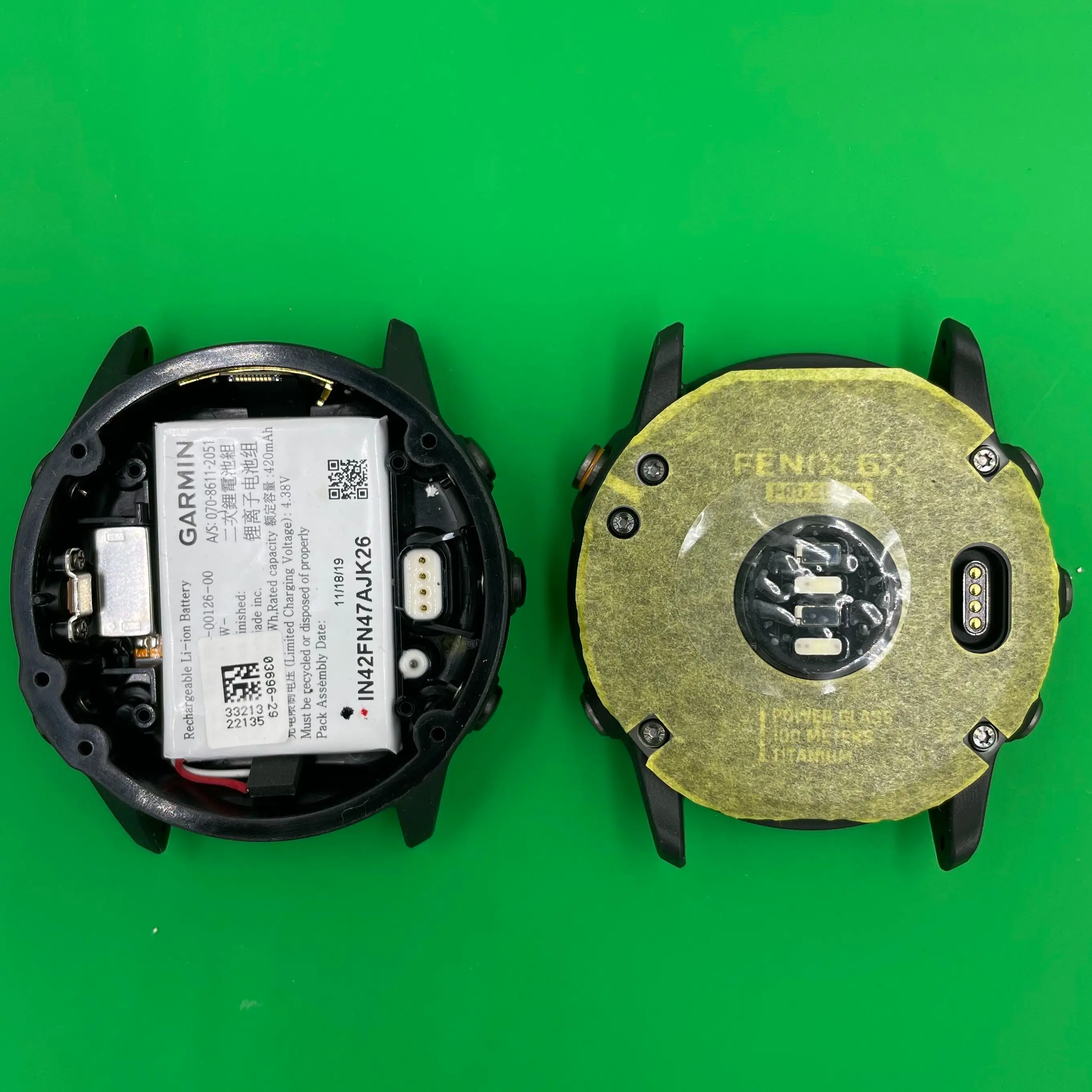 Cena Oryginalna Tylna Pokrywa Z Baterią Do Garmin Fenix 6x Pro,fenix 6x Pro Solar Multisport Wymiana Zegarków GPS