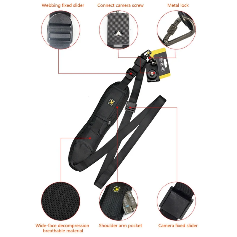 

Portable Shoulder Camera Strap for DSLR Digital SLR Camera Canon Nikon Sonys Quick Rapid camera accessories Neck Strap Belt