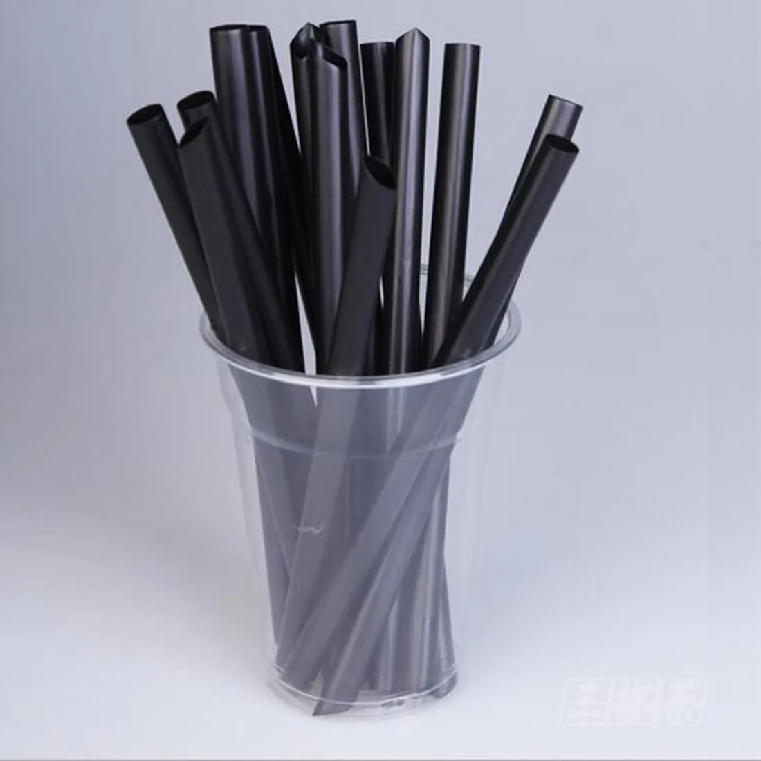 

100Pcs Plastic Straw Disposable 15CM Short Transparent Pointed Hard Bulk Thin Straw Commodity Kitchen Accessories Commercial DIY