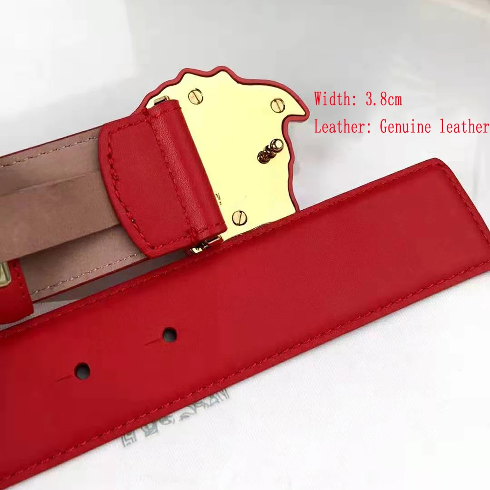 

New For Men Luxury Brand Designer Classic Casual Fashion Head Buckle Belt 1:1Copy High Quality Leather Belts Original Packaing