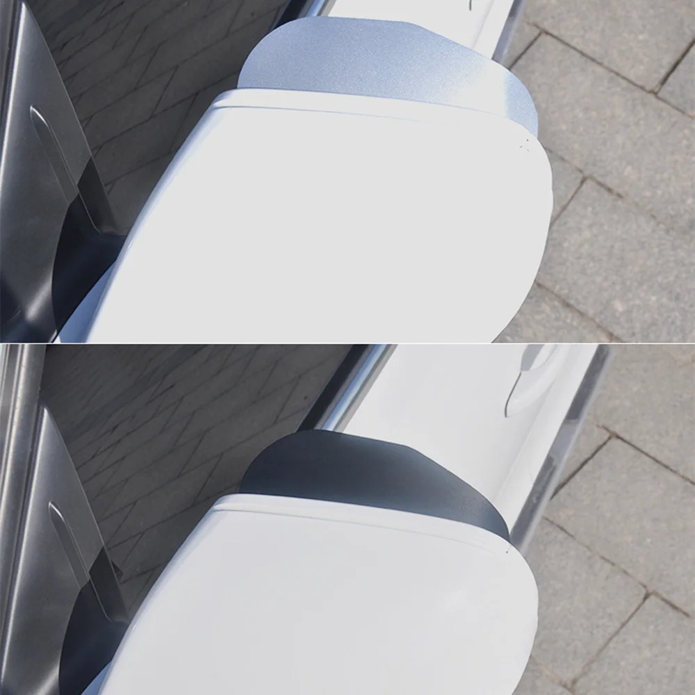 

2pcs Aluminium Alloy Rearview Mirror Visor Side Mirror Rain Rear View Mirror Guard for Car (Black)