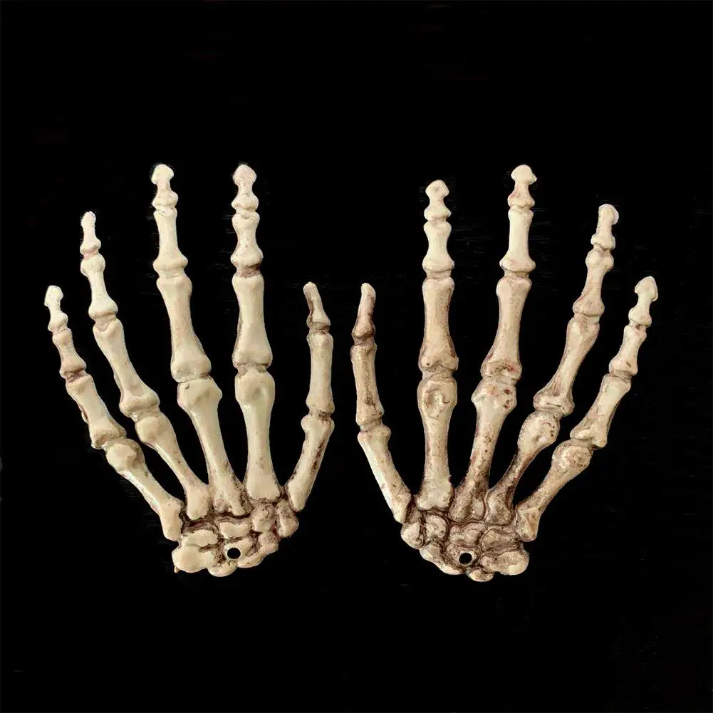 1 Pairs Halloween Skeleton Hands Model for Decoration Terror Scary Props | Дом и сад