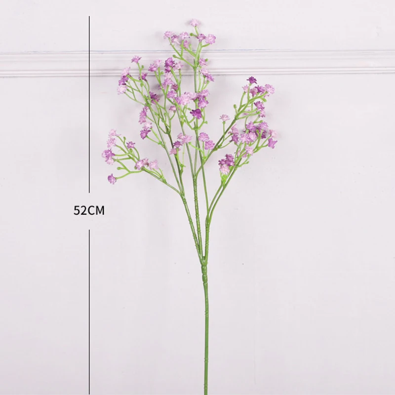 

52cm Babysbreath Artificial Flowers Plastic Gypsophila DIY Floral Bouquets Arrangement for Wedding Home Decoration