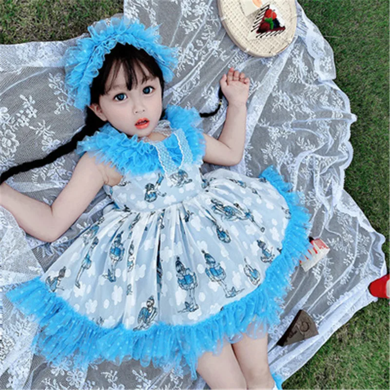 2020 детская эксклюзивная одежда детские испанские платья для девочек летние