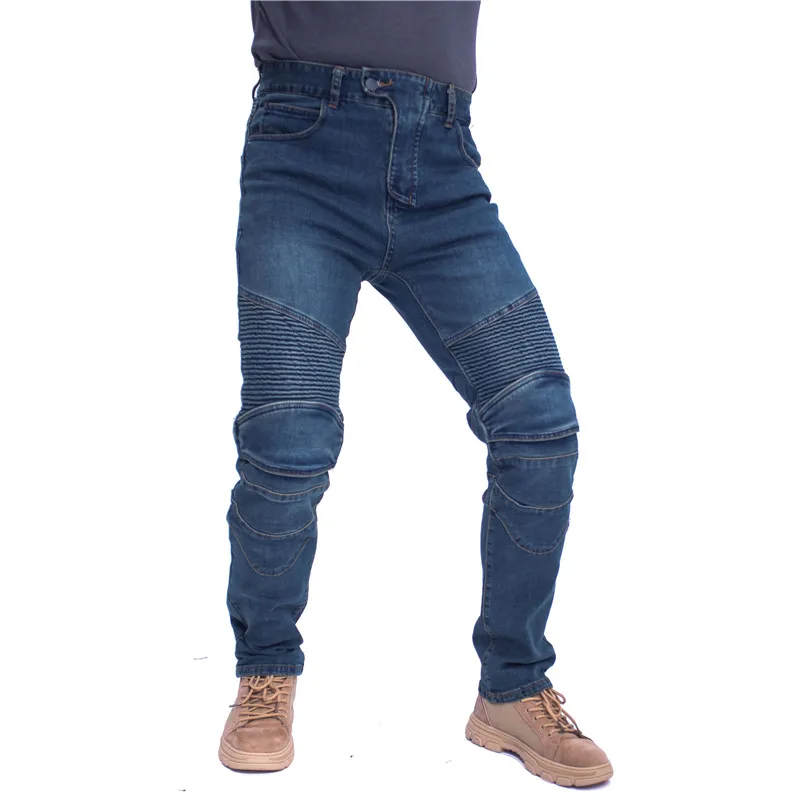 Классические мотоциклетные брюки Komine мужские джинсы для езды на мотоцикле