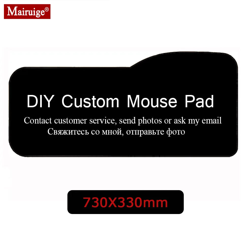 

DIY Custom Any Picture Mouse Pad Ergonomico 730x330mm Large Cool Personality Black Mouse Pad Gamer PC Compute Gaming Desk Mat