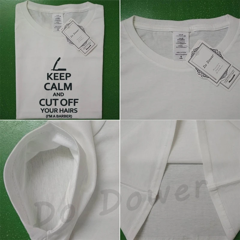 Футболка с надписью Keep Calm and I'm A Barber в стиле Харадзюку забавная Женская одежда