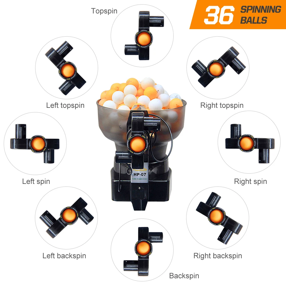 Table Tennis Robot Ping Pong Ball Machine 40mm Balls Automatic Training for Solo Trainer | Спорт и развлечения