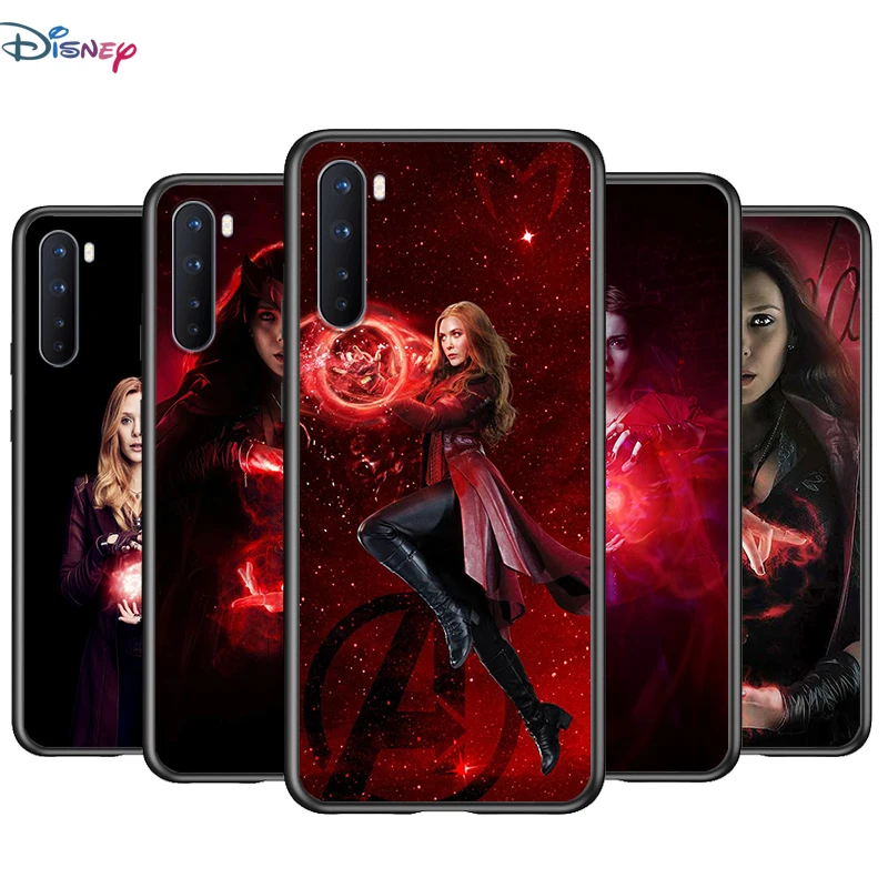 

Soft TPU Cover Wanda the Scarlet Witch Marvel for OnePlus Nord N100 N10 8T 8 7T 7 6T 6 5T Pro Black Phone Case